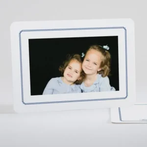 Carte de voeux Double cadre photo*Faire-part Elégant Clearance