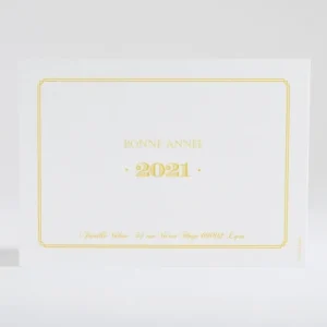 Carte de voeux Double cadre photo*Faire-part Elégant Clearance