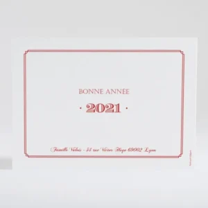 Carte de voeux Double cadre photo*Faire-part Elégant Clearance