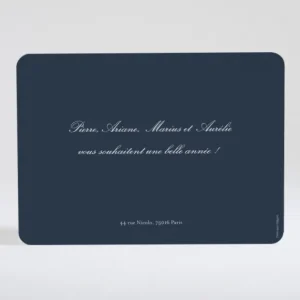 Carte de voeux Doux motif 1 photo*Faire-part Elégant Outlet