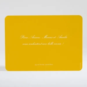 Carte de voeux Doux motif 1 photo*Faire-part Elégant Outlet