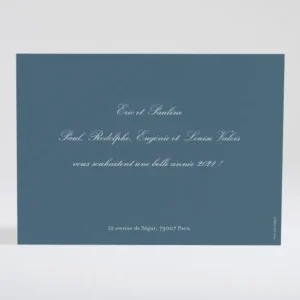 Carte de voeux Elegance 1 photo*Faire-part Elégant Discount