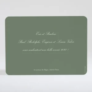 Carte de voeux Elegance 1 photo*Faire-part Elégant Discount