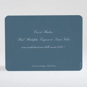 Carte de voeux Elegance 1 photo*Faire-part Elégant Discount