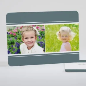 Carte de voeux Elegance 2 photos*Faire-part Elégant Online