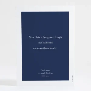 Carte de voeux Evenement famille*Faire-part Elégant Fashion