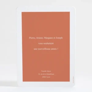 Carte de voeux Evenement famille*Faire-part Elégant Fashion
