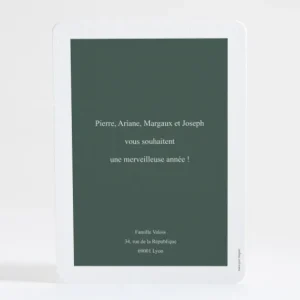 Carte de voeux Evenement famille*Faire-part Elégant Fashion