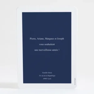 Carte de voeux Evenement famille*Faire-part Elégant Fashion