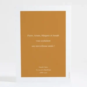 Carte de voeux Evenement famille*Faire-part Elégant Fashion