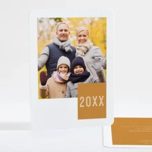 Carte de voeux Evenement famille*Faire-part Elégant Fashion