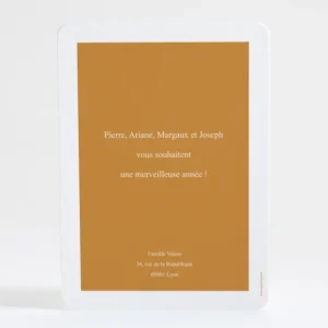 Carte de voeux Evenement famille*Faire-part Elégant Fashion