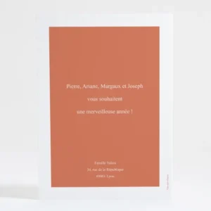 Carte de voeux Evenement famille*Faire-part Elégant Fashion