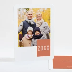 Carte de voeux Evenement famille*Faire-part Elégant Fashion