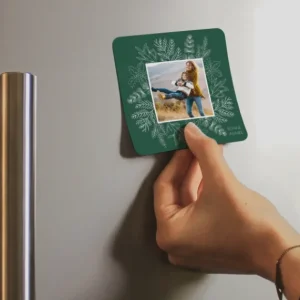 Carte de voeux Flocons Magnet*Faire-part Elégant Discount