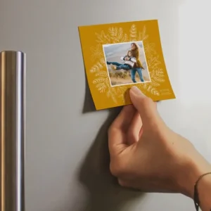 Carte de voeux Flocons Magnet*Faire-part Elégant Discount