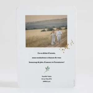 Carte de voeux Gold*Faire-part Elégant Online