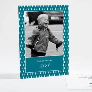 Carte de voeux Gouttes de joie*Faire-part Elégant Online