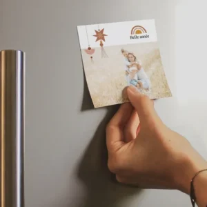 Carte de voeux Happy Family Magnet*Faire-part Elégant Best