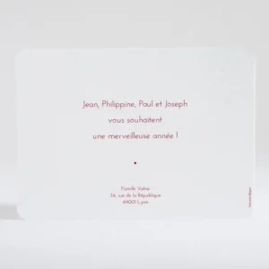 Carte de voeux Happy family*Faire-part Elégant Hot