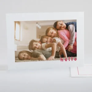 Carte de voeux Hello*Faire-part Elégant Fashion