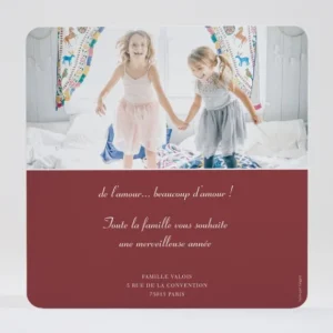 Carte de voeux Love Love*Faire-part Elégant Clearance