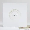 Carte de voeux Medaillon dore carre*Faire-part Elégant Best