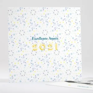 Carte de voeux Multitude etoilee*Faire-part Elégant New