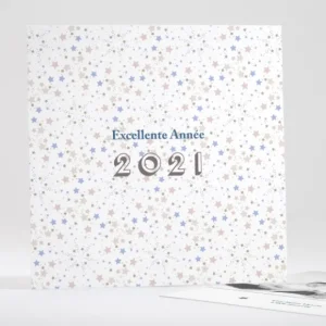 Carte de voeux Multitude etoilee*Faire-part Elégant New