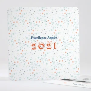 Carte de voeux Multitude etoilee*Faire-part Elégant New