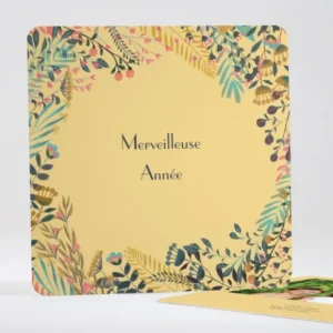 Carte de voeux Naturel*Faire-part Elégant Best
