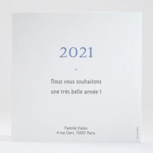 Carte de voeux Pele mele carre*Faire-part Elégant Fashion