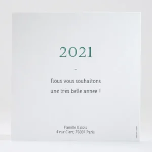 Carte de voeux Pele mele carre*Faire-part Elégant Fashion