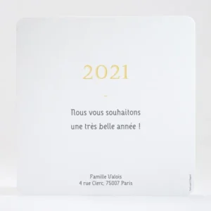 Carte de voeux Pele mele carre*Faire-part Elégant Fashion
