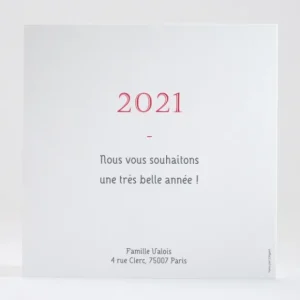 Carte de voeux Pele mele carre*Faire-part Elégant Fashion