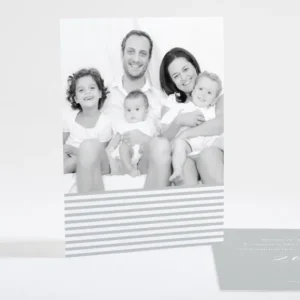 Carte de voeux Petites rayures*Faire-part Elégant Clearance