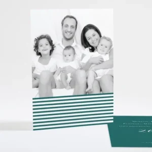Carte de voeux Petites rayures*Faire-part Elégant Clearance