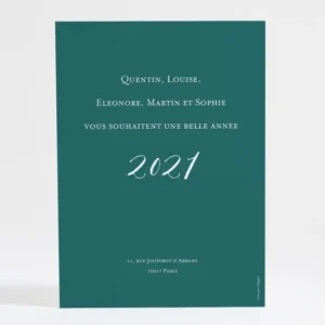 Carte de voeux Petites rayures*Faire-part Elégant Clearance