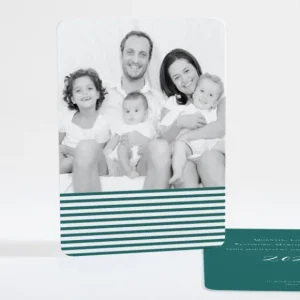 Carte de voeux Petites rayures*Faire-part Elégant Clearance