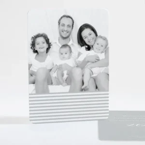 Carte de voeux Petites rayures*Faire-part Elégant Clearance