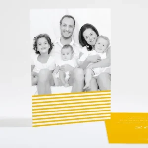 Carte de voeux Petites rayures*Faire-part Elégant Clearance