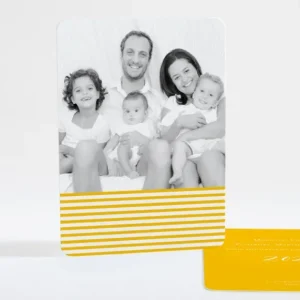 Carte de voeux Petites rayures*Faire-part Elégant Clearance