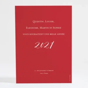 Carte de voeux Petites rayures*Faire-part Elégant Clearance