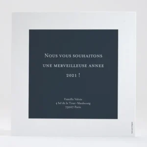 Carte de voeux Simplicite photo*Faire-part Elégant Best