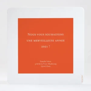 Carte de voeux Simplicite photo*Faire-part Elégant Best