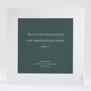 Carte de voeux Simplicite photo*Faire-part Elégant Best