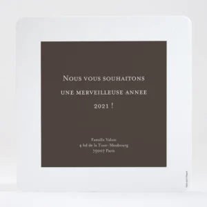 Carte de voeux Simplicite photo*Faire-part Elégant Best