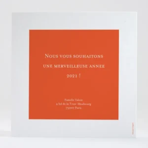Carte de voeux Simplicite photo*Faire-part Elégant Best