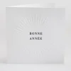 Carte de voeux Soleil gaufre*Faire-part Elégant Sale