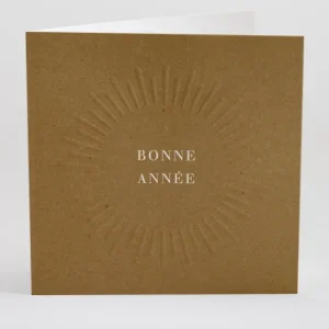Carte de voeux Soleil gaufre*Faire-part Elégant Sale
